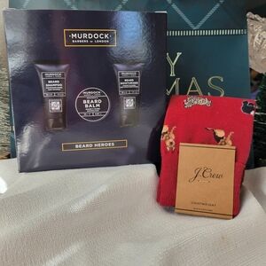 🔥SALE🔥Murdoch Of London Beard Heroes Grooming Set & J Crew Dog Lovers Socks